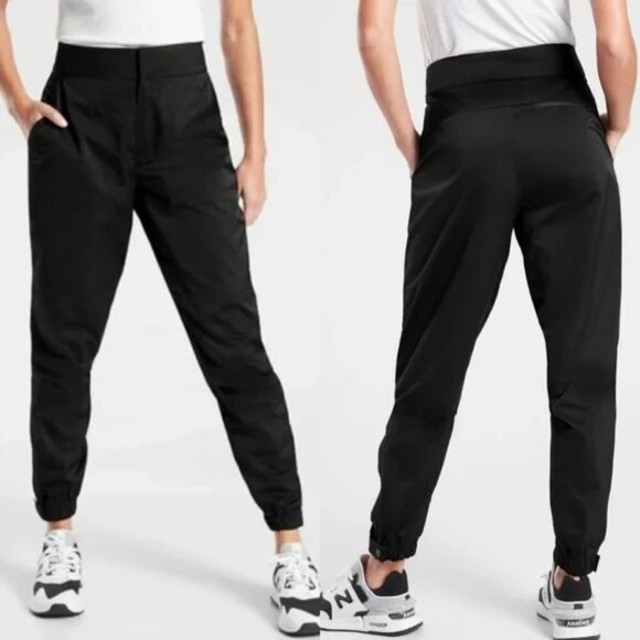 Athleta Black Radiant Jogger Tapered Leg Pants - Picture 1 of 9